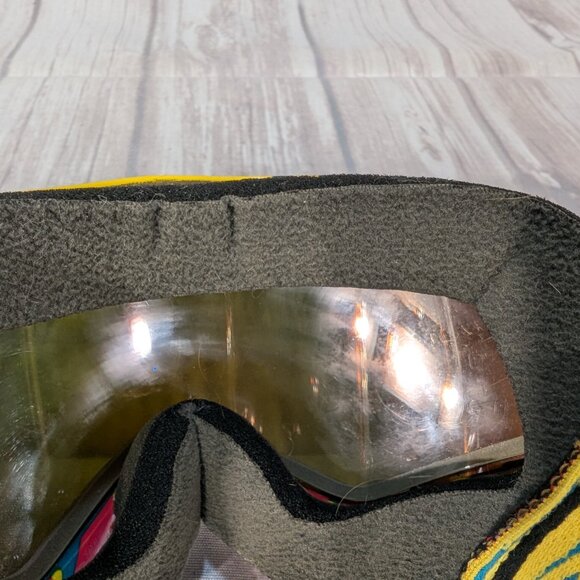 Oakley Fire Ski Snowboard Iridium HDO Mirror Lenses Splice Goggles Kaleidoscope - Picture 5 of 8